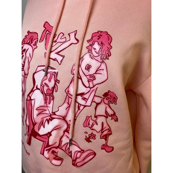 We Vaguely Feel Many Pink M Hoodie Aelfric Eden Graffiti Street Style - Picture 4 of 4